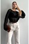 Insect Knitted Transparent Sweater Black - 4