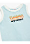 Cotton Crew Neck Printed Sleeveless T-Shirt - 3