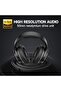 Over Ear Wired Hi-Fi Studio Headphones 50mm Speaker 1/4 inch 6.35mm Jack Adapter Free Closed - 6