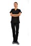 Scrub-Premium Likralı Bayan-Siyah - 4