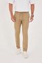 Men's Jogger Slimfit Waist Half Elastic Mink Fabric Trousers - 3