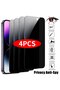 4 قطع زجاج الخصوصية لجهاز iPhone 16Pro Max 4 قطع واقي شاشة الخصوصية لجهاز iPhone 14 Pro Max 14 Plus - 7
