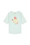 Flowers Uv Protection Short Sleeve Swimsuit T-Shirt Sea Foam