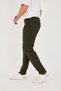Men's Buckle Belt Italian Cut Boyfriend Fit Casual Khaki Fabric Pants - 6