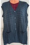 Er Clothing Mother Battal Seasonal Knitwear Vest Button Double Pocket K.Blue - 8
