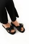 Women's Ribbon Stylish Elegant Soft Orthopedic Flat Sole Slippers - 3