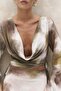 Pnaisyonist Long Sleeve Green Crop Skirt Suit - 7