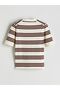 Lcw Vision Brown Crew Neck Striped Women's Knitwear Sweater - 6
