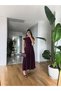 Women's Boat Neck Fitted Waist Pleated Wide Bell Skirt Midi Dress, Structured Fabric, Pinterest Design Dupe - 6