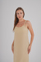 Escobar Rope Strap Maxiimum Length Slit Dress - 3