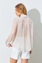 Polka Dot Chiffon Blouse with Stone Ribbon Detail |   Ek1001718191 - 6