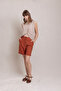 Linen Pleated Double Leg Shorts Trousers - 4