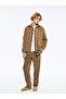 Xside Brown Comfortable Fit Velvet Men's Trousers