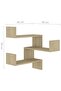 Wall Corner Shelf Sonoma Oak 40x40x50 cm Engineered Wood - 3