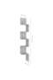 Wall Corner Shelf Concrete Grey 20x20x127.5 cm Engineered Wood - 7