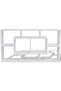 Floating Wall Display Shelf 8 Compartments White - 2