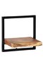 Wall Shelf Set 5 Pieces Solid Acacia Wood and Steel - 4