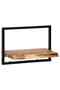 Wall Shelf Set 5 Pieces Solid Acacia Wood and Steel - 8