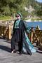 Viona model green waist lace-up design hijab pareo - 5
