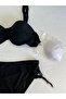 Women's Black Stone Embroidered Lined Bikini Suit Hzl25S-Lc3361 - 5