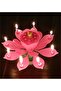 Self-Opening Musical Magic Cake Candle - Pink
