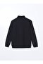 Lcwaikiki Classic Black Mock Neck Men's Sweatshirt - 7