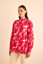 Patterned Viscon Blouse - 6