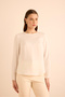 Round Neck Basic Woven Blouse - 4