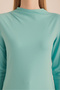 Long Sleeve Bodysuit with Battery Detail at the Collar - 3