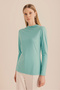 Long Sleeve Bodysuit with Battery Detail at the Collar