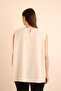 Woven sleeveless blouse - 6