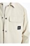 Xside Beige Shirt Collar Men's Jacket - 3