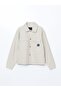 Xside Beige Shirt Collar Men's Jacket - 6