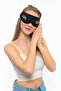 Unisex Washable Cotton Sleeping Mask Anti-Light Black Inner I Don'T Want to Work Eye Patch - 3