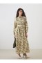 Lcw Modest Shirt Collar Floral Women's Dress - 2