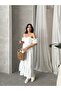 Bella Brode Off Shoulder Flywheel Sleeve Midi Dress