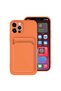 حافظة KLFS Ofix متوافقة مع هاتف iPhone 12 Pro Max - برتقالي