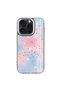 iPhone 15 Pro Compatible Glitter Patterned Shiny Klfs Task Case-Blue - 3