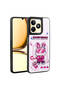 Realme C55 Case Klfs Amas Silicone Cover with Shining Embossed Iconic Figure - Purple - 2