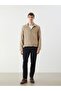 Lcw Vision Beige Shirt Collar Men's Jacket - 2
