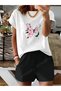 T-Shirt and Shorts Set with Great Colors and Prints. Plus Sizes - 4