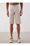 Comfortable Fit Gabardine Men's Bermuda Shorts - 2