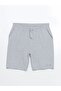 Gray Slim Fit Men's Pajama Bottom Shorts - 5