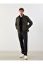 Lcwaikiki Classic Standard Fit Biker Collar Quilted Men's Coat - 2