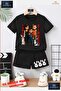 Children's “Sinser Written Rabbit“ Special Printed Crew Neck T-Shirt - Shorts Set - 2