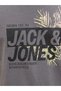 J&J T-Shirt Men's Chest Logo Printed T-Shirt Castlerock Grey - 4