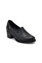 D25Ya-3330 Leather Heeled Women's Shoes