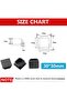 Atack-B 32 PCS Square Plastic End Caps Square Tube Plug Plastic Inner Plugs Chair Insert Plugs Pipe - 7
