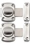 Alise Rotate Bolt Latch Gate Latches Safety Door Slide Lock, MS220U-2P Brushed Finish Pack of 2 - 2