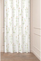 Daisy Flower Leaf Bohemian Simple Soft Patterned Special Design Digital Printed (Single Wing) Stylish Background Curtain
